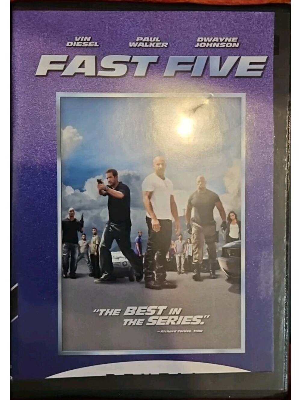 Fast Five (DVD) Slim Case. Cropped Artwork. Tested